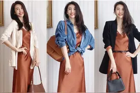 最近火了一条裙子，叫“醋酸裙”，优雅又显贵，适合四五十岁的你图片