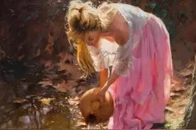 文森特 · 罗米洛画的美女油画，性感妩媚，形体皆曼妙动人！图片