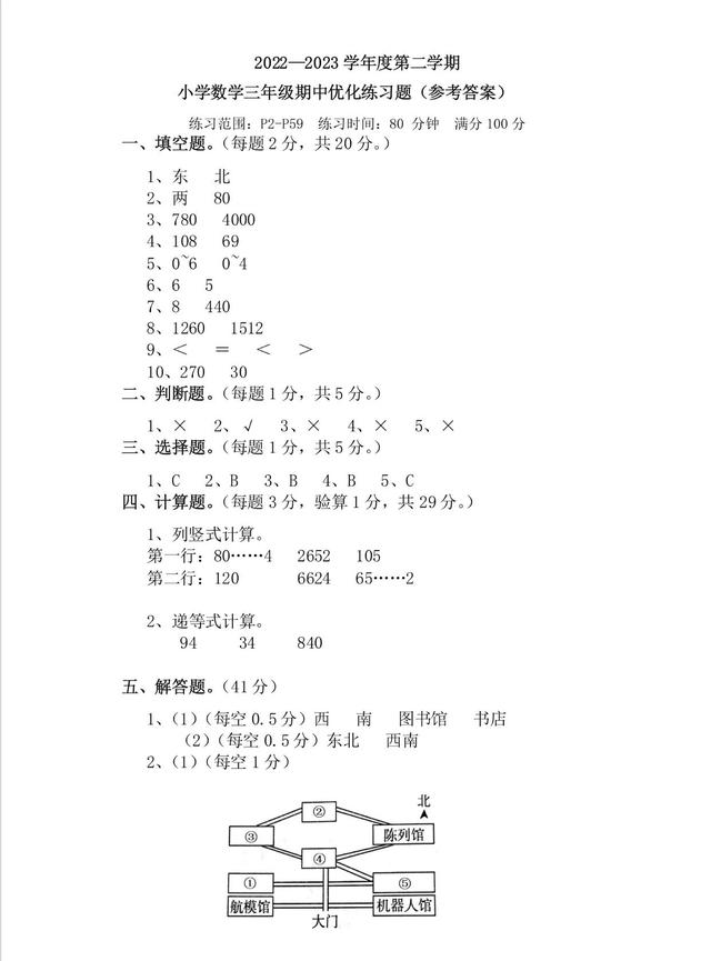 鏁板浼樺寲鍗风粌涔犻绛旀锛堜腑娈碉級