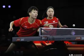 中美混双晋级4强，樊振东/王楚钦男双失利，58岁乒乓奶奶女双奏凯图片