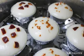 零难度大米发糕，柔软筋道，米香浓郁，蓬松好吃不黏牙图片