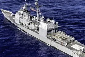 豺狼来了，美巡洋舰非法闯南沙岛礁，南部战区第一时间驱离图片