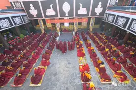 西藏13名僧人晋升格西拉让巴图片