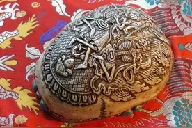 西藏人骨制品嘎巴拉图片