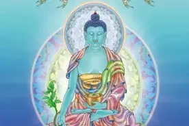 佛像都是金黄色的，但药师佛为什么是蓝色的？图片