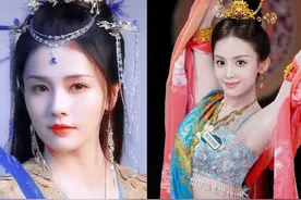 同样是“敦煌风”造型，10位女明星放一起对比，颜值差距一目了然图片