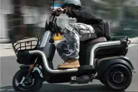 续航200公里，骑行不翻车！2款不倒翁三轮电动车，接娃代步更安全图片