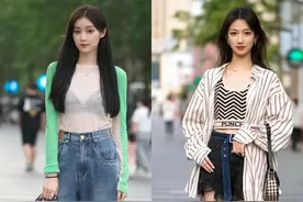 看完“街拍美女”穿搭后，终于发现，夏天还是“露腰”更时髦图片