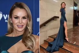 51岁英国达人秀评委，穿连衣裙开叉至大腿，粉丝想为她剃掉腿毛图片