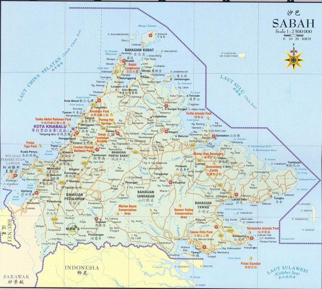 马来西亚沙巴地图 2026年马来西亚沙巴地图位置