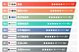 2022年电动车“十大品牌榜”，雅迪、爱玛、新日领先，你怎么看？图片
