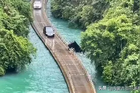 5人身亡！一游览车冲出“网红浮桥”图片