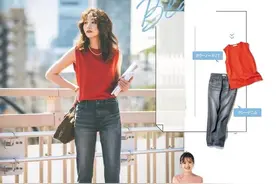 夏天别瞎买衣服，会穿的女人“T恤+牛仔裤”就能穿出花，洋气时髦图片