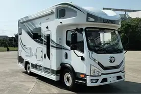一汽解放轻卡插电混动房车，3月10日成都洛带房车展上市发布图片