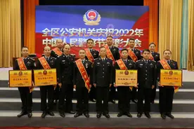 来宾公安在表彰大会上5个集体、10名民警获得表彰！图片