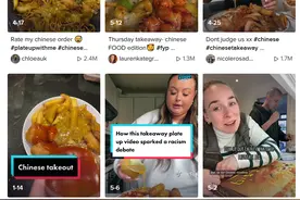 英国网友拍视频分享 “中餐外卖”，没想到美国网友先急了图片