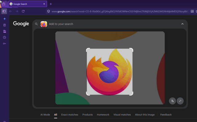 火狐Firefox浏览器将原生支持Google Lens视觉搜图功能
