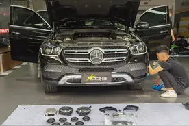 22款奔驰GLE350时尚特别版升级柏林之声音响，360全景图片