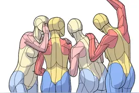 人体结构临摹图，书都不用买了，省了一大笔图片