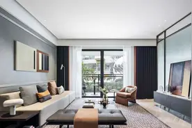 135㎡现代轻奢，稳重舒适的配色，轻奢华丽的材质，装得很高级图片