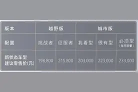 9月1日上市，2022款坦克300城市版/越野版涨价3000元，配置提升图片
