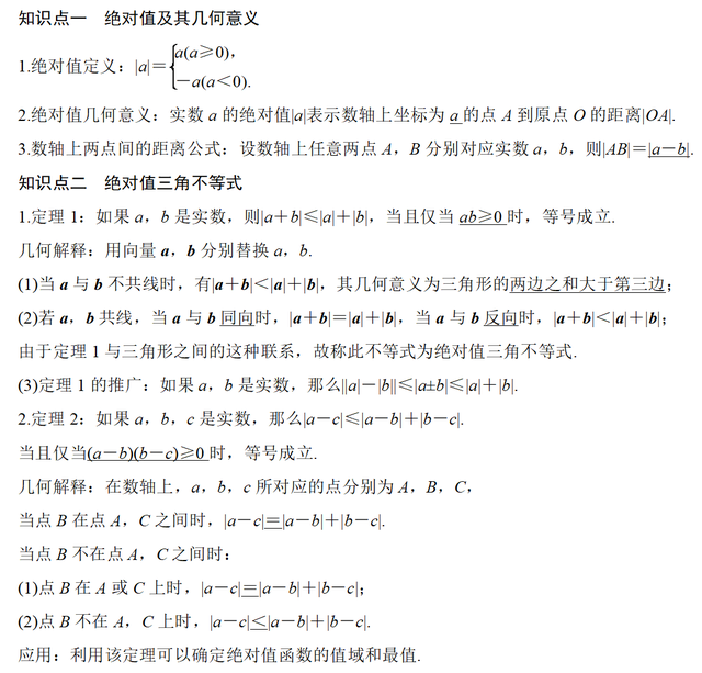 绝对值三角不等式定理是什么（高中数学专题4不等式五绝对值三角不等式专题）