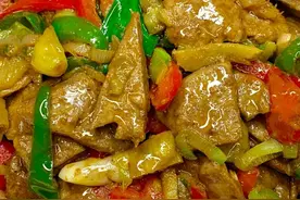 家常美食第19期，爆炒猪肝，香辣可口，美味鲜香，开胃过瘾下饭图片