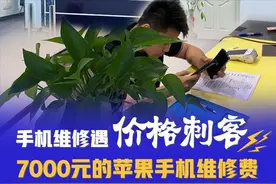 长江云调查丨手机维修遇“价格刺客”，7000元的苹果手机维修费竟要14000元！图片
