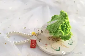 钩针图解：白菜，郁金香挂件图片