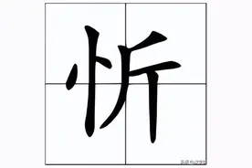 左边一个“忄”右边一个“斤”怎么读？图片
