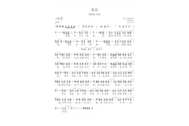 简谱：《笔记》-周笔畅 演唱图片