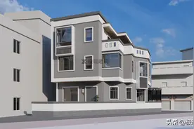 广东江门丨城中村三角形宅基地现代风自建别墅图片