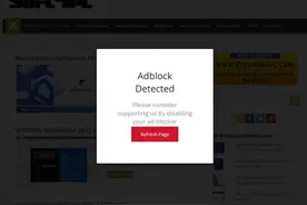 Microsoft Edge浏览器 Please Disable AdBlocker的问题解决图片