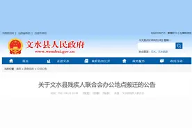 关于文水县残疾人联合会办公地点搬迁的公告图片
