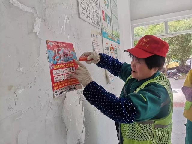 东湖新技术开发区豹澥街分类专班黄金堂社区开展清洁家园活动