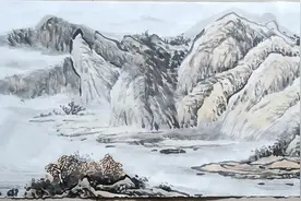 从桂林到西安城墙根下卖画图片