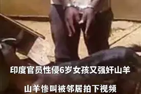 骇人听闻！印度官员性侵6岁女孩后性侵山羊，视频曝光，评论炸了图片