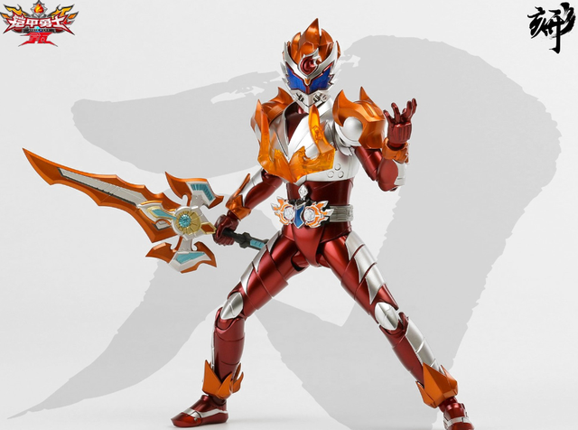 形刻系列手办铠甲勇士拿瓦玩具公开 火之拿瓦 焚尽世间一切罪恶