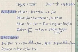 高中数学导数学习笔记太绝啦图片
