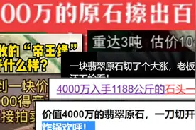 短视频上的赌石翡翠，估计能买下整个中国图片