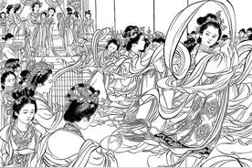 刘继卣线描插图中的中国女人（一）图片