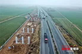 济广高速改扩建工程泰安段“四改八”大清河特大桥拆除重建图片