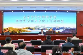 河北省文化和旅游厅召开全省文化和旅游系统网络安全和信息化工作培训会图片