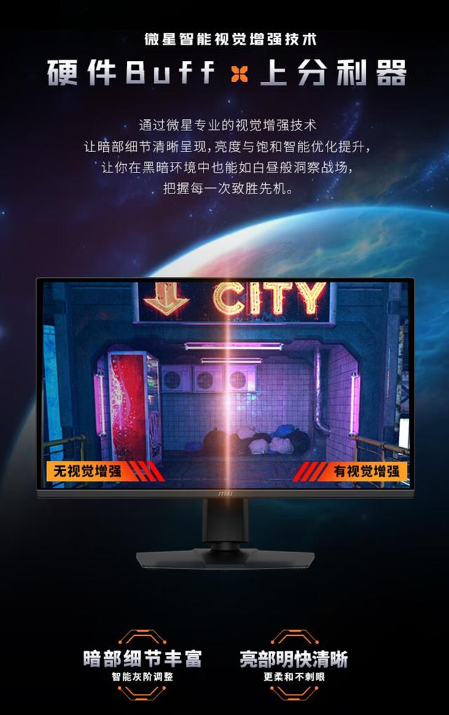 入门的价格，满分的体验！顶级游戏享受就选微星显示器