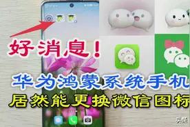 鸿蒙系统手机，微信居然能更换自己喜欢的图标，不用再羡慕iphone图片