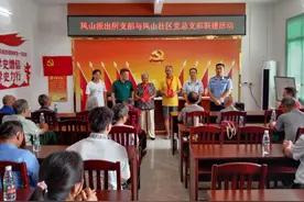 【庆“七一”】柳城县公安局凤山派出所联合镇政府开展主题党日活动图片