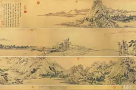 一幅画了三年的《富春山居图》，为何历经劫难被烧成了两半图片