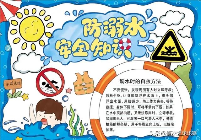 防溺水手抄报精选100张(收藏备用)