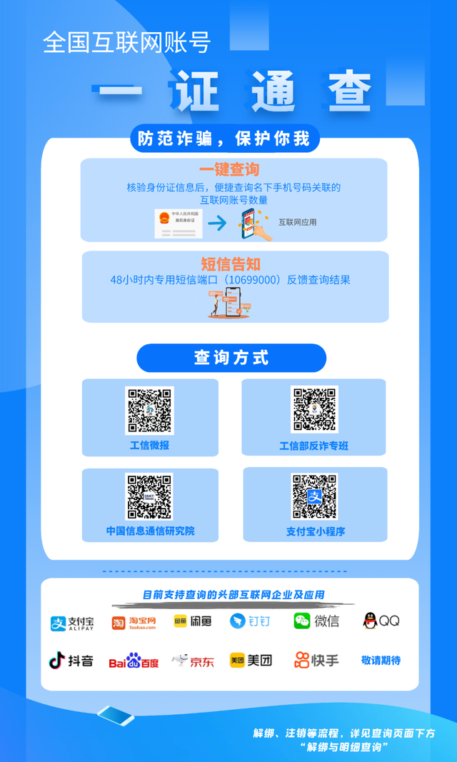 你的手机号关联了多少互联网账号？一证通查→