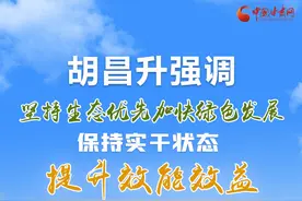 图解|胡昌升强调：坚持生态优先加快绿色发展 保持实干状态提升效能效益图片